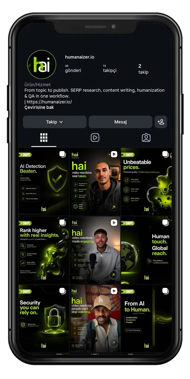 Humanaizer — Instagram